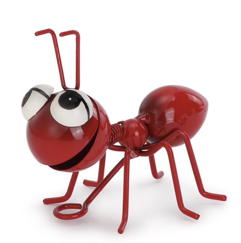 Table or Wall Mountable Metal Red Ant 3"