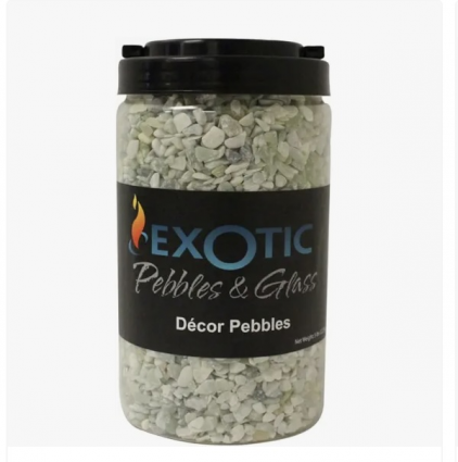 Decorative Jade Bean Pebbles in 5 lb Jar