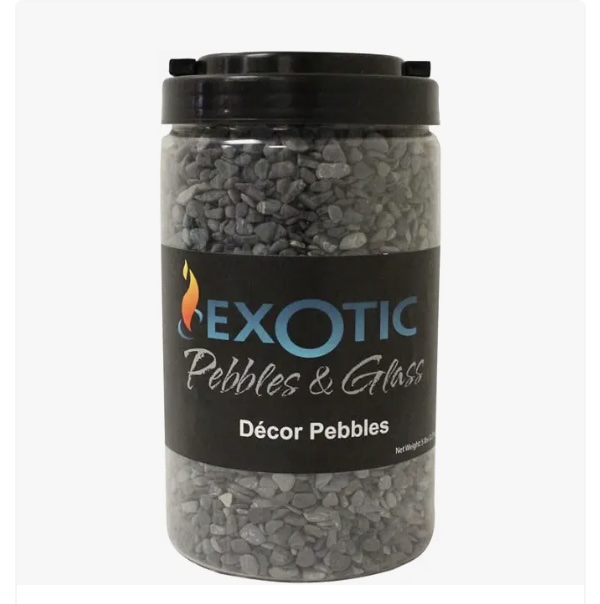 Decorative Black Bean Pebbles in 5 lb Jar