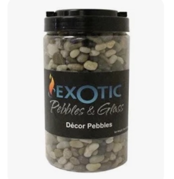 Decorative Mixed Polished Gravel in 5 lb Jar