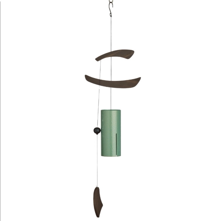 Verdigris & Walnut Tranquility Wind Chime 36"