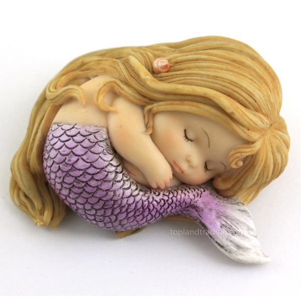 Sleeping Little Mermaid � Fairy Garden Figurine