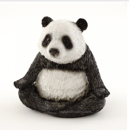Cute Yoga Panda � Fairy Garden Figurine