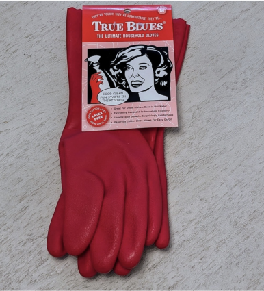TRUE BLUES&reg; Red True Rubber Gloves � Medium