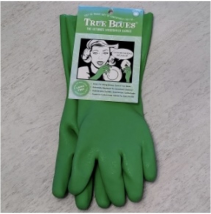 TRUE BLUES&reg; Green True Rubber Gloves � Large