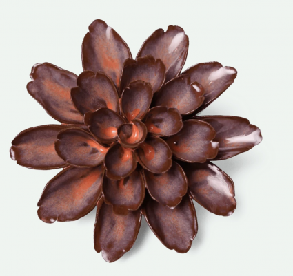 Peach Mocha Ceramic Cornflower