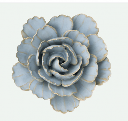 Robin�s Egg Blue Ceramic Keiko Peony