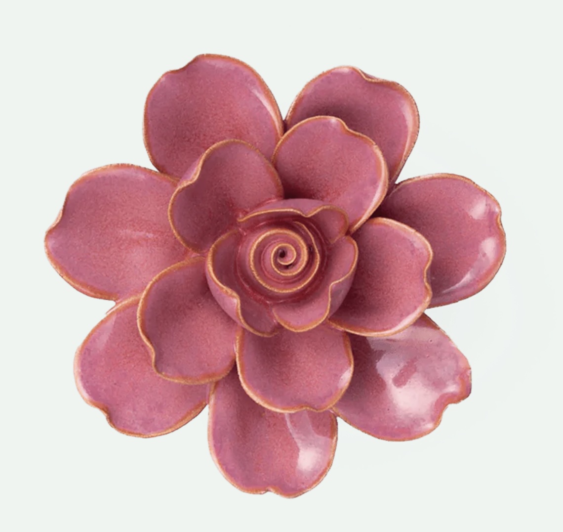 Blush Pink Ceramic Tahitian Gardenia
