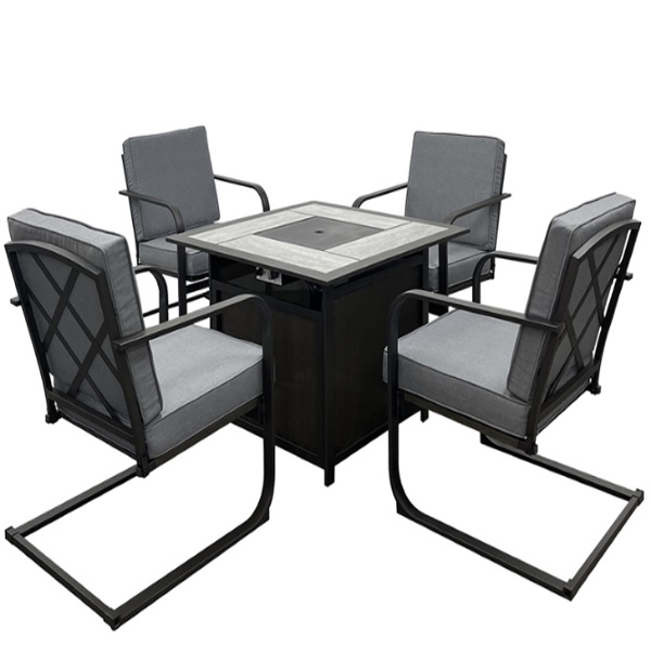 Venice Patio Set with Fire Pit