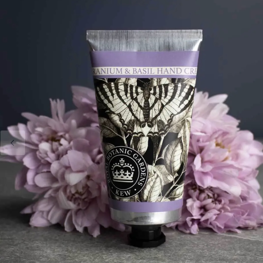 Kew Gardens Geranium & Basil Luxury Hand Cream
