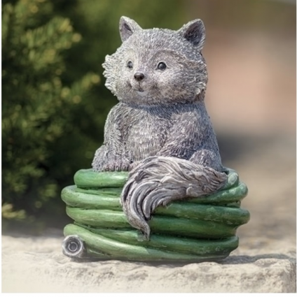 Pudgy Pal Fox on Hose Statue 8.25"H
