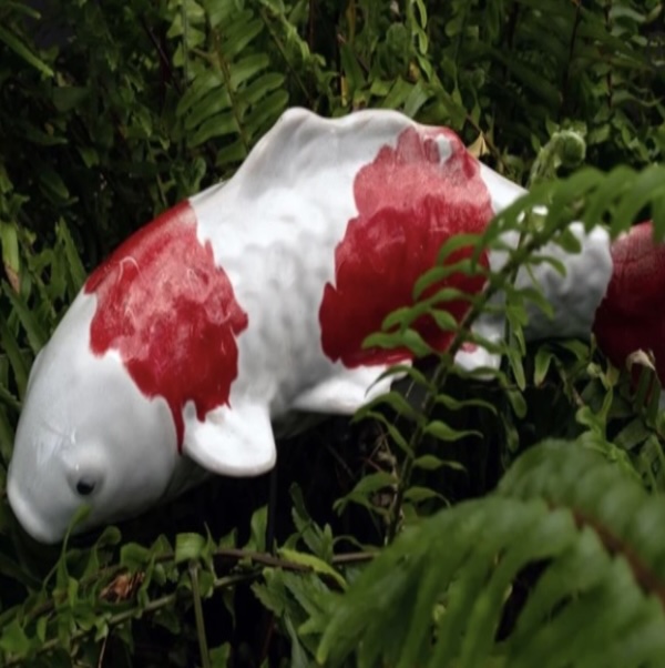 Fuji Red Koi Plant Stake