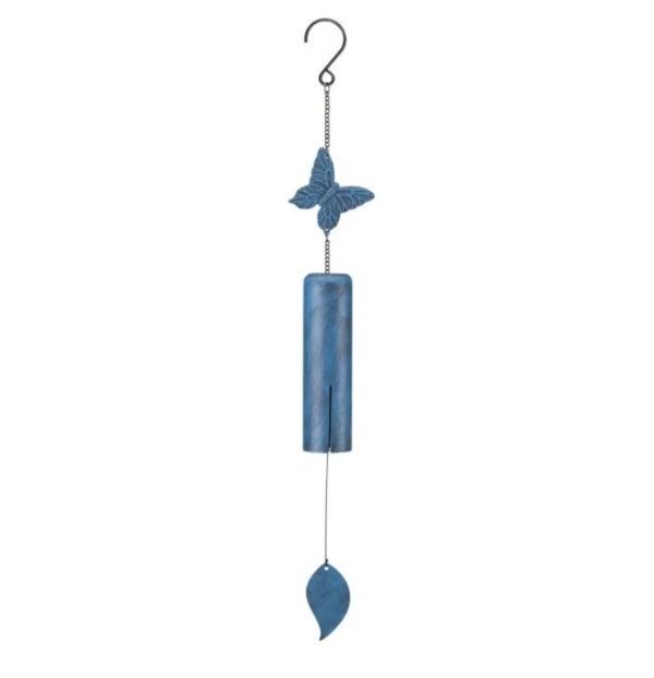 Blue Butterfly Wind Bell