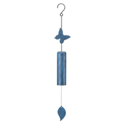 Blue Butterfly Wind Bell