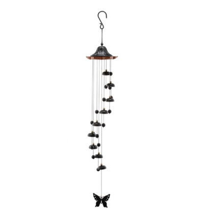 Butterfly Bell Wind Chime 45"L