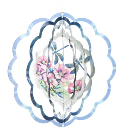 Dragonflies Wind Spinner Ornament 10"