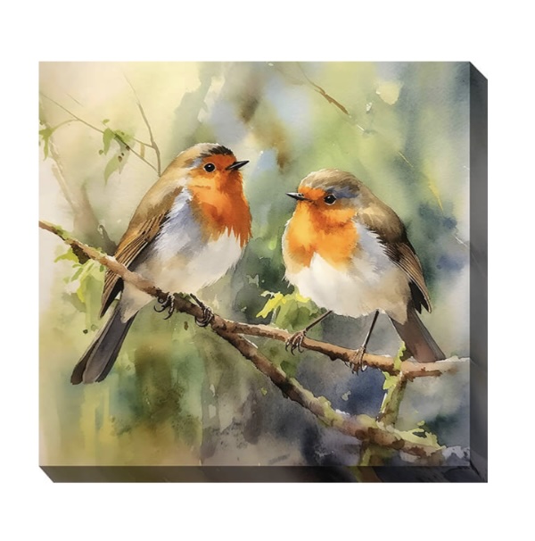 Feathered Friends Wall Art 24" X 24"