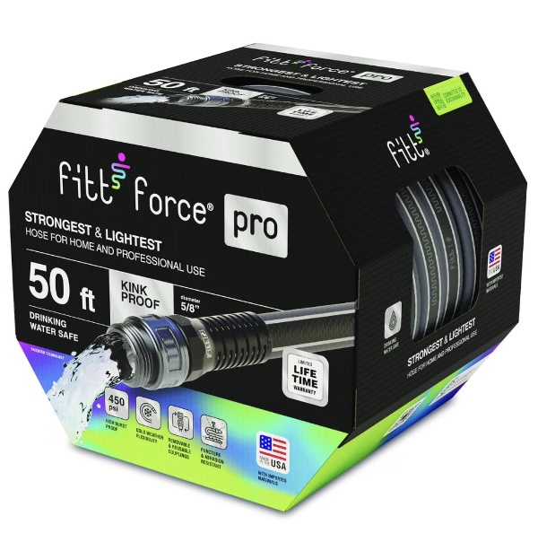 FITT Force&reg; Pro Heavy-Duty Commercial Garden Hose 50'