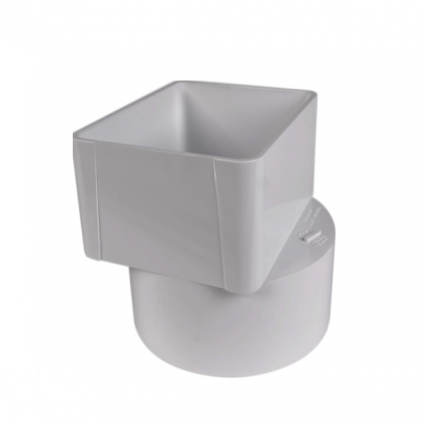 PVC Offset Downspout Adapter 3" x 4" x 4"