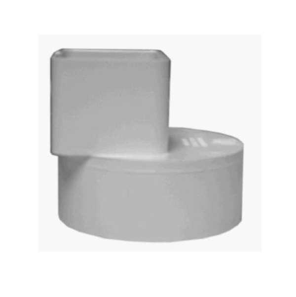 DOWNSPOUT ADAPTER, PVC 2X3X4