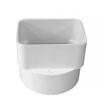 PVC Downspout Adapter 3" x 4" x 4"