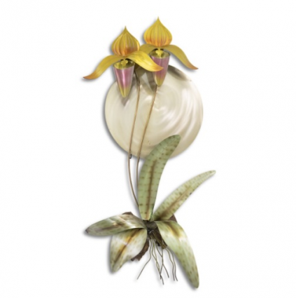 Lady Slipper Orchid Wall Art  29"H 