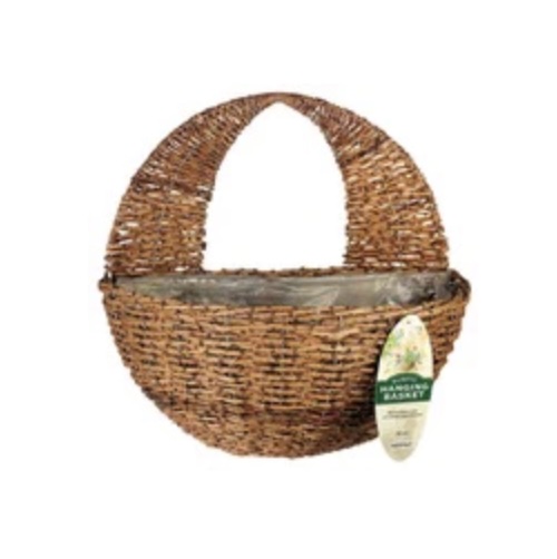 Rattan Wall Basket 16"