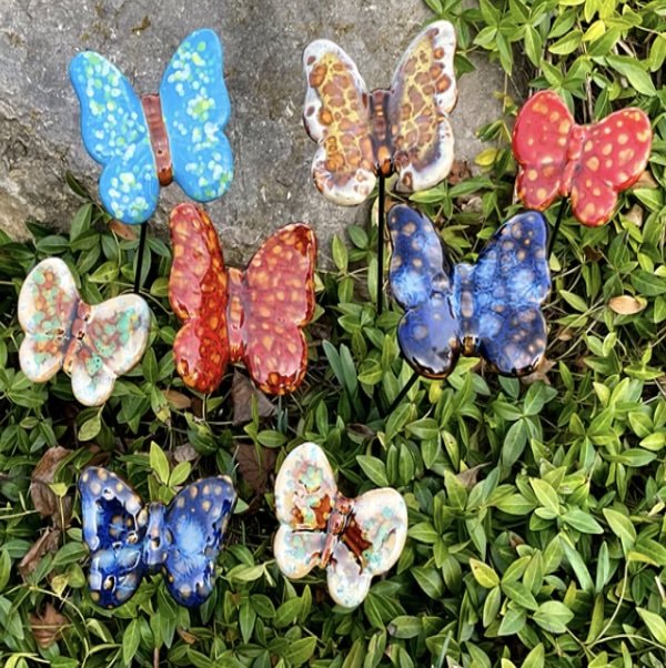 Ceramic Butterfly Stakes, Large (sold seperately)