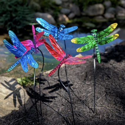 Luminous Dragonfly Stake 29" (Sold Separately)