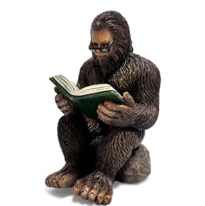 Fairy Old Bigfoot Reading a Book