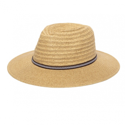 Men�s Ultrabraided Panama with Jacquard Trim � Natural