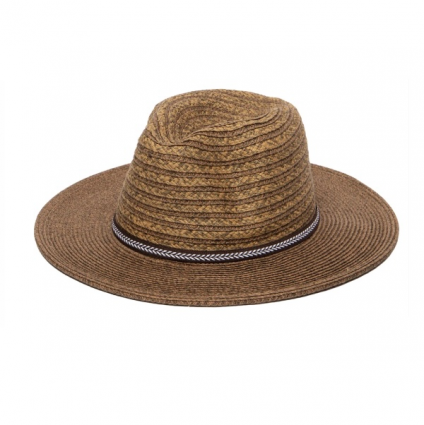 Men�s Ultrabraided Panama with Jacquard Trim � Brown