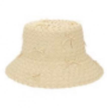 Rosie Women�s Wide Paper Braid Structured Bucket Hat