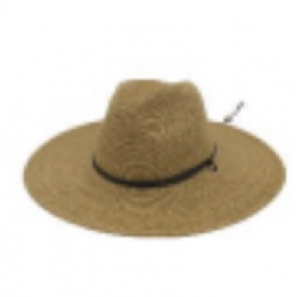 Women�s Pinched Crown Hat with Chin Cord � Coffee