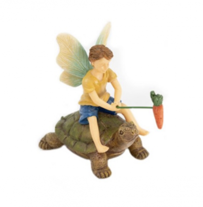 Fairy Riding a Turtle