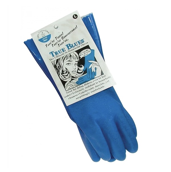 TRUE BLUES&reg; Blue True Rubber Gloves � Medium