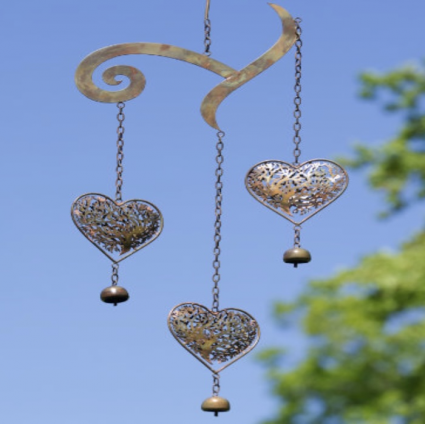  Heart Tree of Life Scroll Wind Chime
