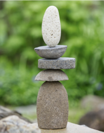 Stylized 5-Stone Cairn