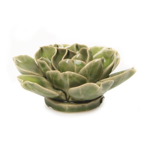 Green Ceramic Flower