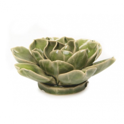 Green Ceramic Flower