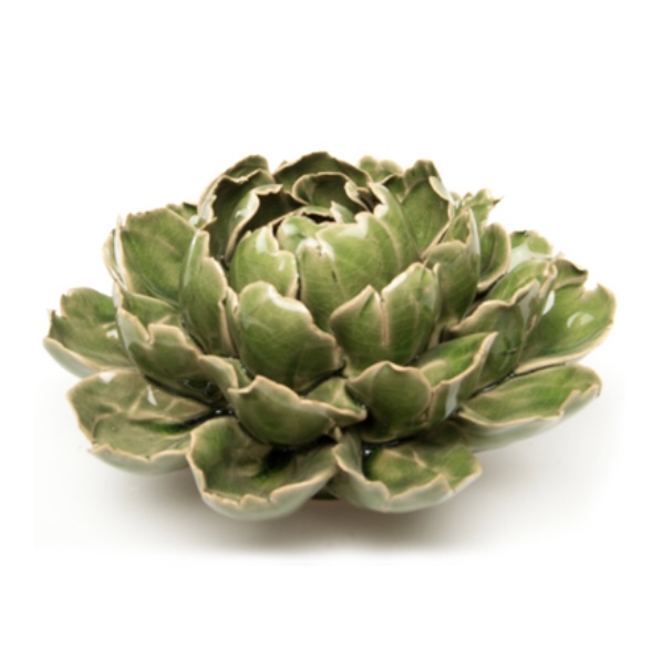 Green Ceramic Flower