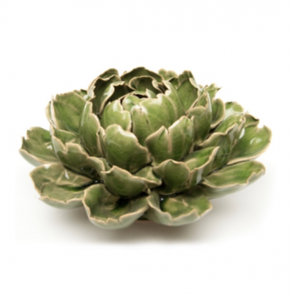 Green Ceramic Flower