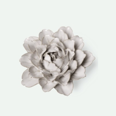 Small Cream Ceramic Flower