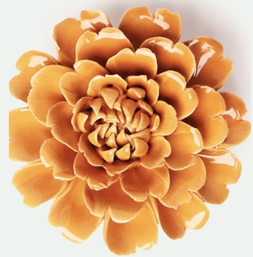 Orange Fiesta Ceramic Marigold