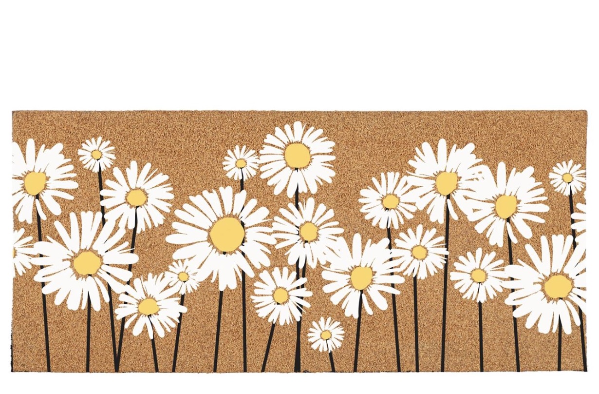 Daisy Scape Flocked Coir Switch Mat