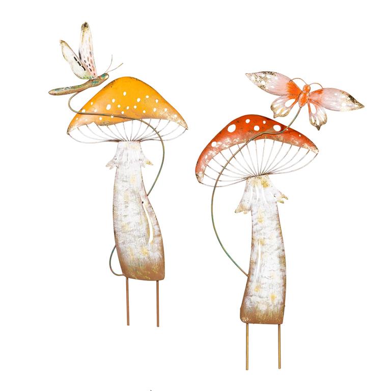 Metal Mushroom Garden Stake 25" (sold separately)