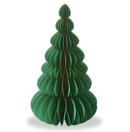 Groovy Paper Tree Decor Green 16"