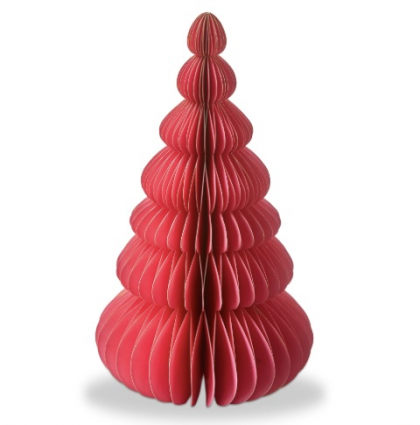 Groovy Paper Tree Decor Hot Pink 16"