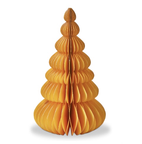 Groovy Paper Tree Decor Yellow 10"