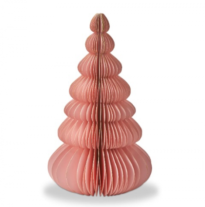 Groovy Paper Tree Decor Pink 10"